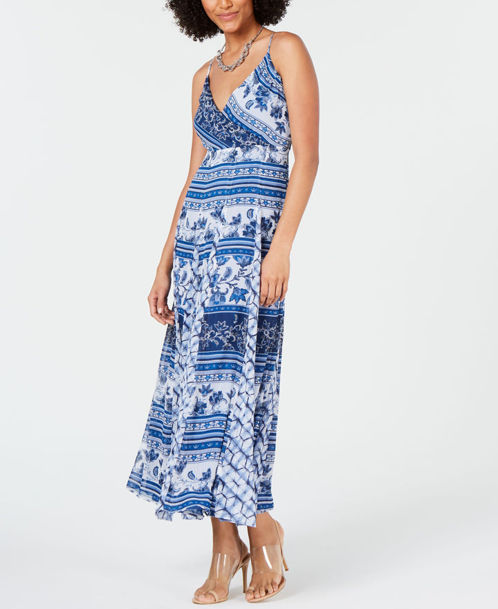 Printed Pleated Maxi Dress