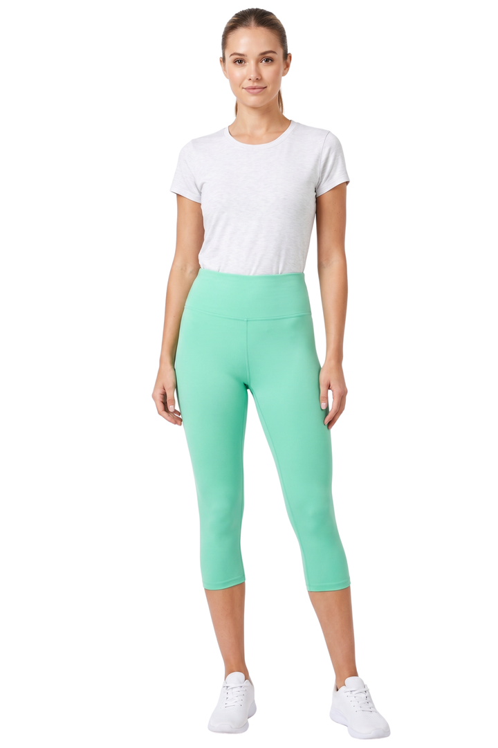 Buttery Smooth Basic Solid High Waisted Capris - 3 Inch - New Mix
