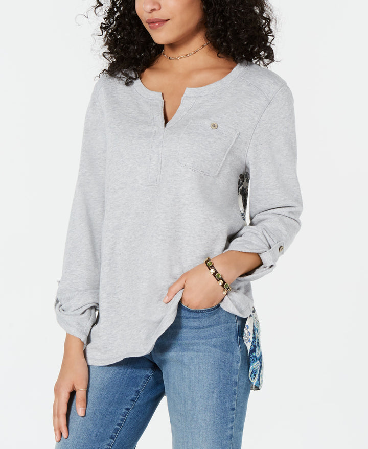 Printed Tiered-Back Top