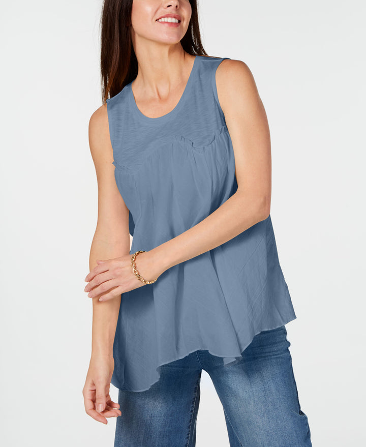 Style & Co Handkerchief Hem Top