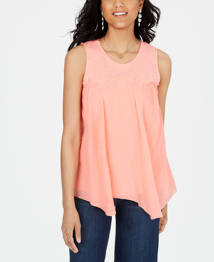 Style & Co Handkerchief Hem Top
