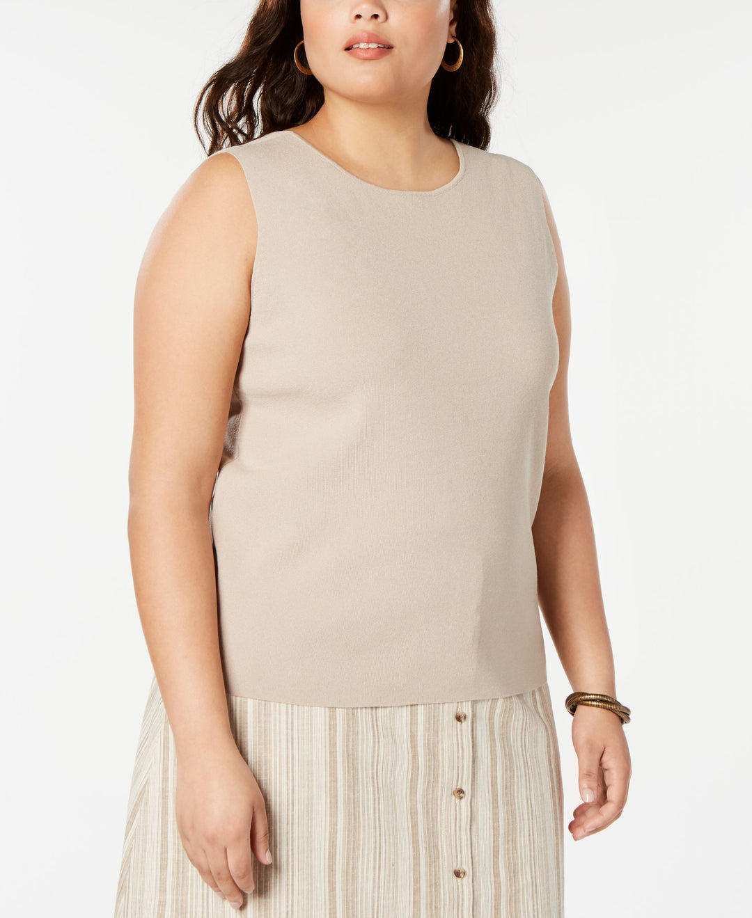 Trendy Plus Size Scoop-Neck Sweater
