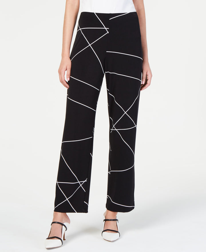 Alfani Printed Wide Leg Pants