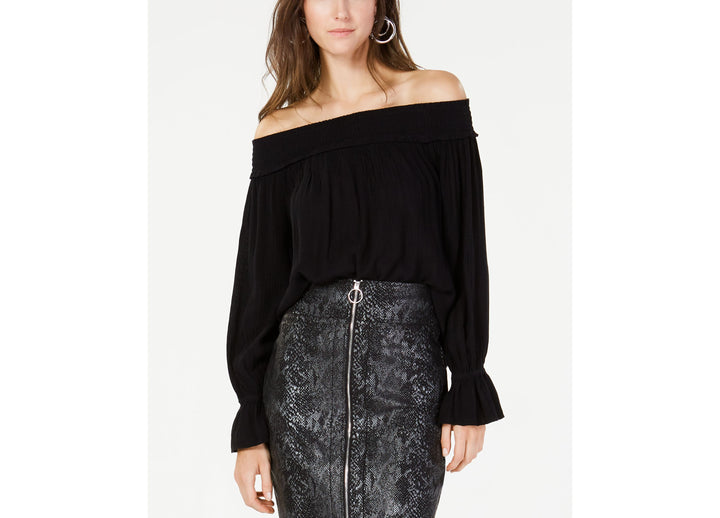INC Smocked Off-The-Shoulder Top