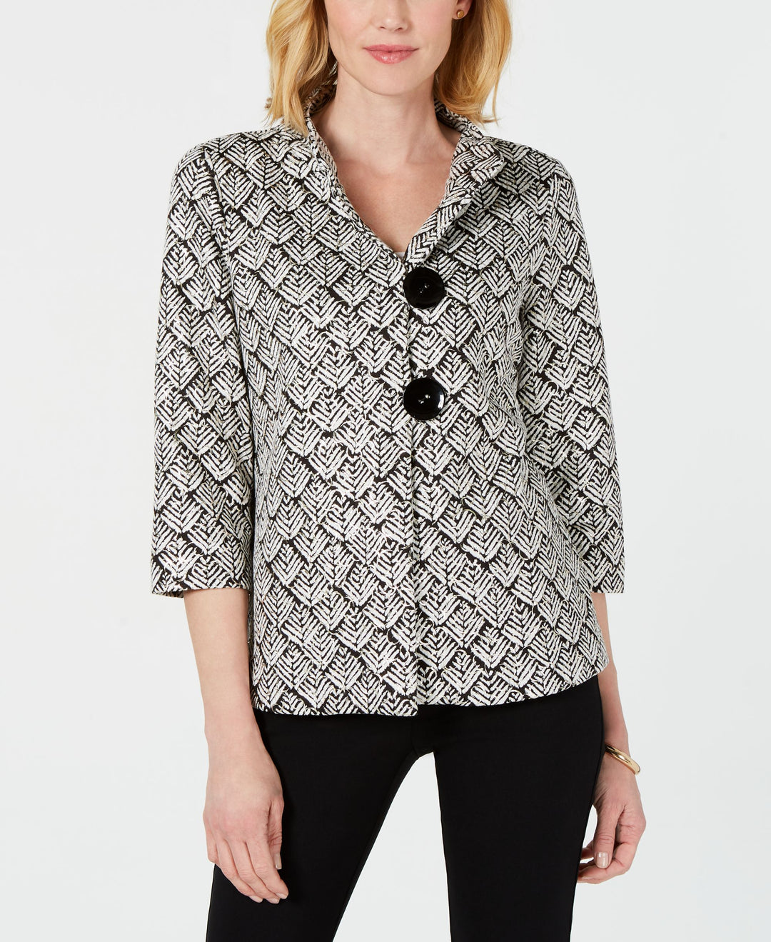 JM Collection Printed Jacket