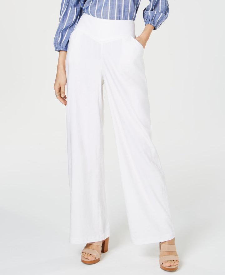 INC Petite Linen Wide-Leg Pants