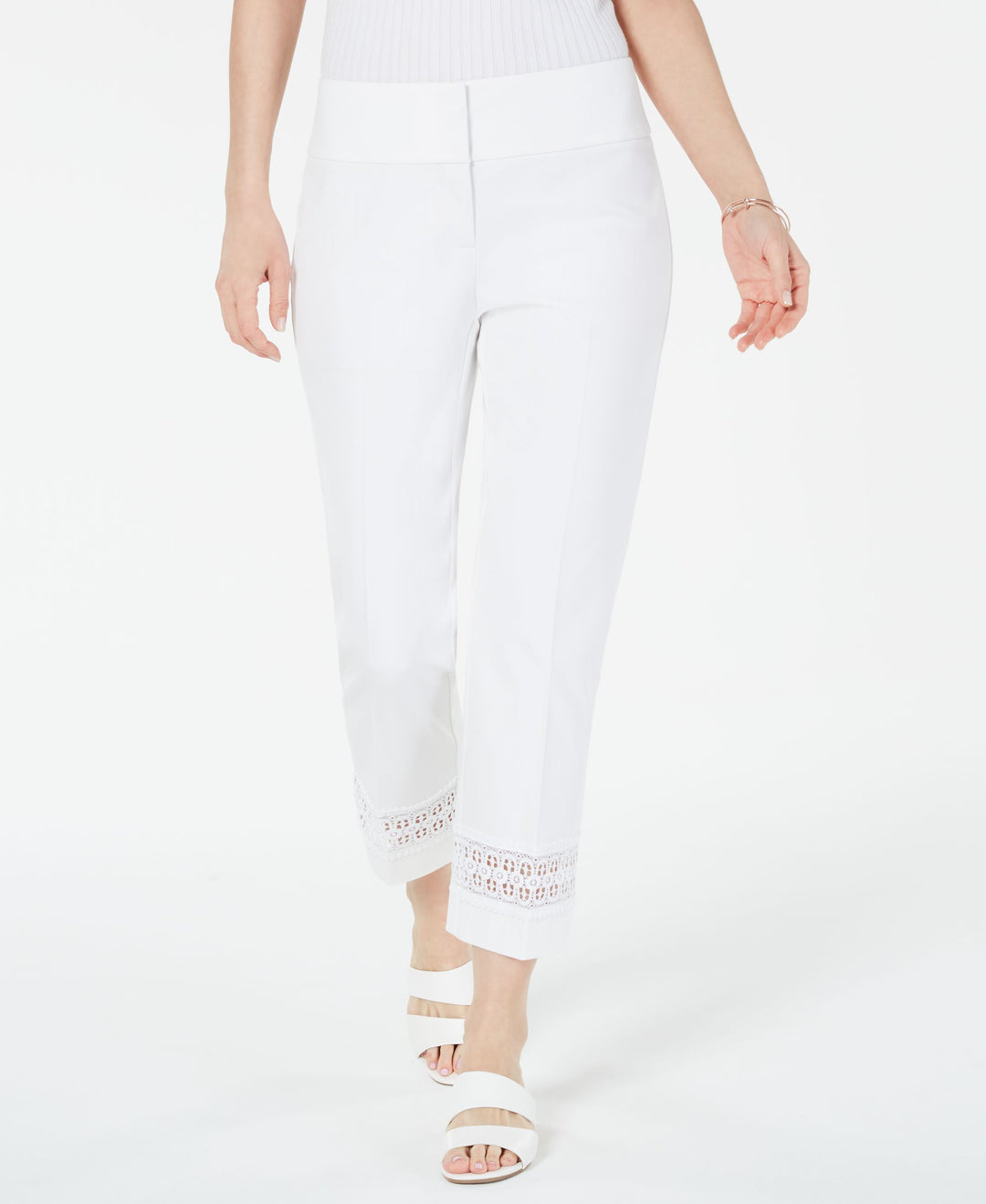 Alfani Eyelet Ankle Pants