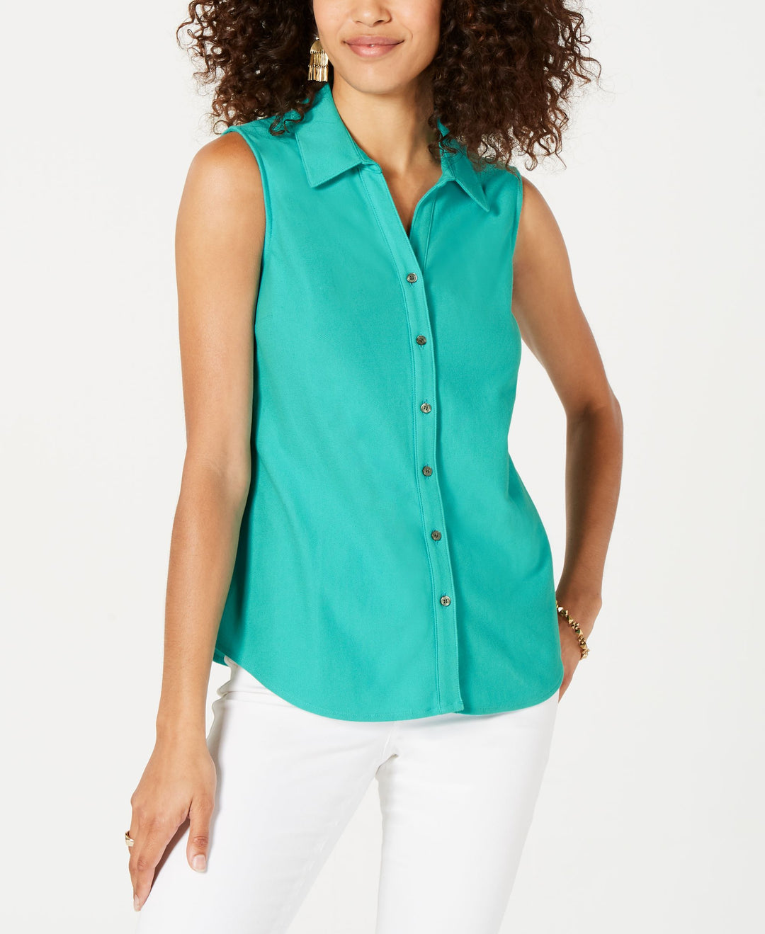 Charter Club Petite Cotton Shirt