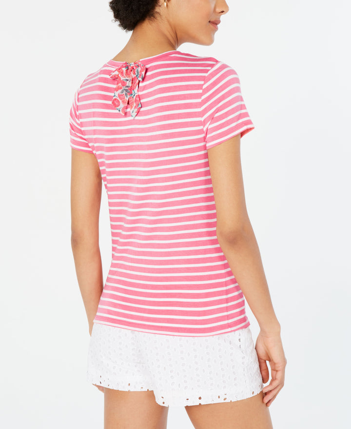 Maison Jules Tied Keyhole Back Top