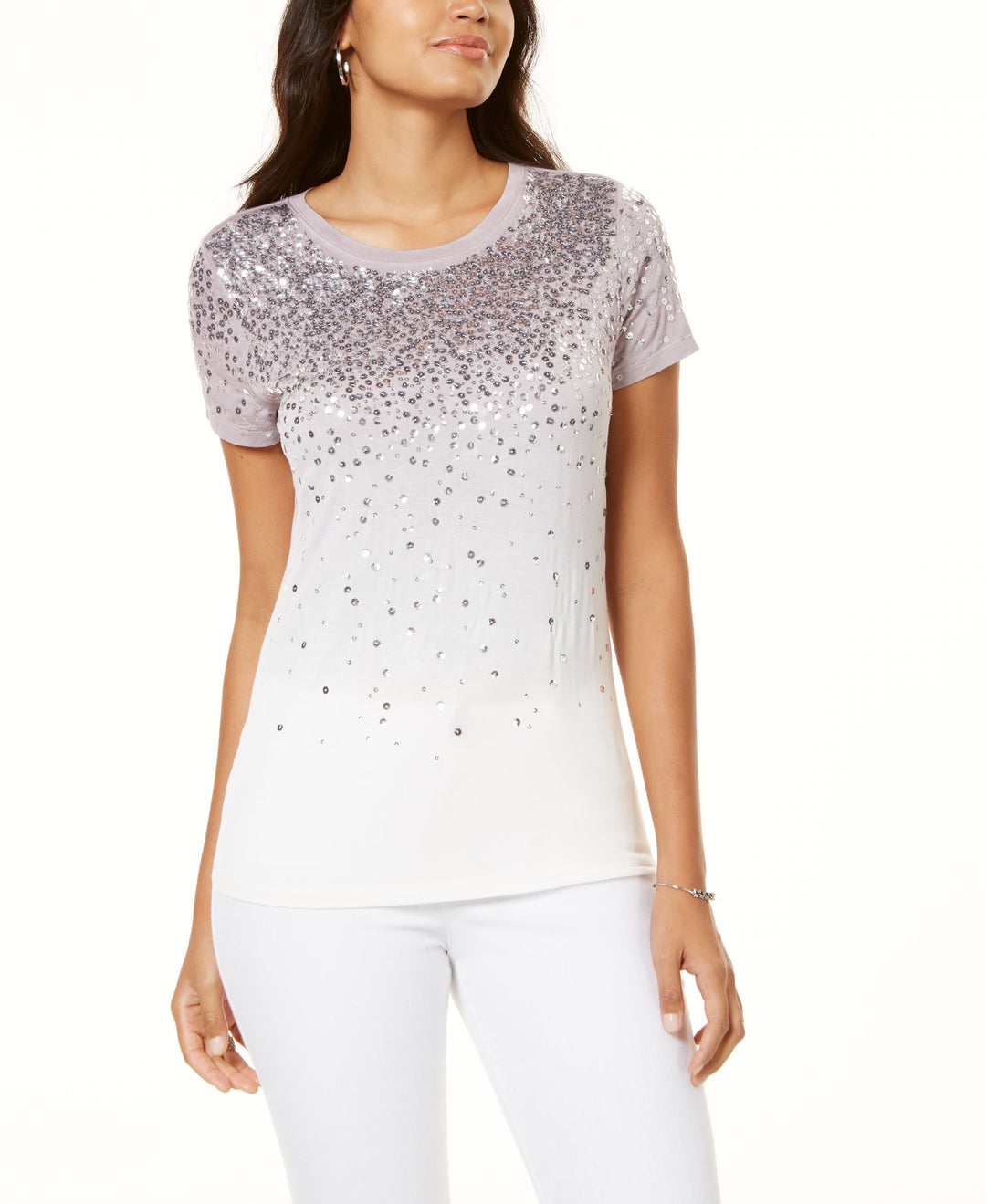 INC Sequin Ombr&eacute; T-Shirt