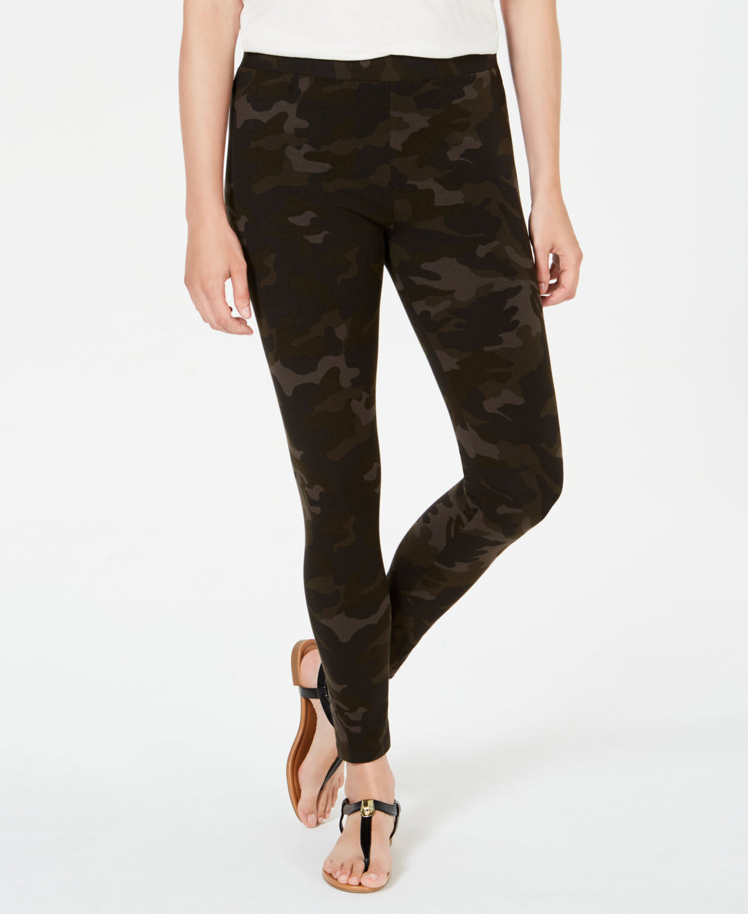Style & Co Petite Camo Daze Printed Leggings