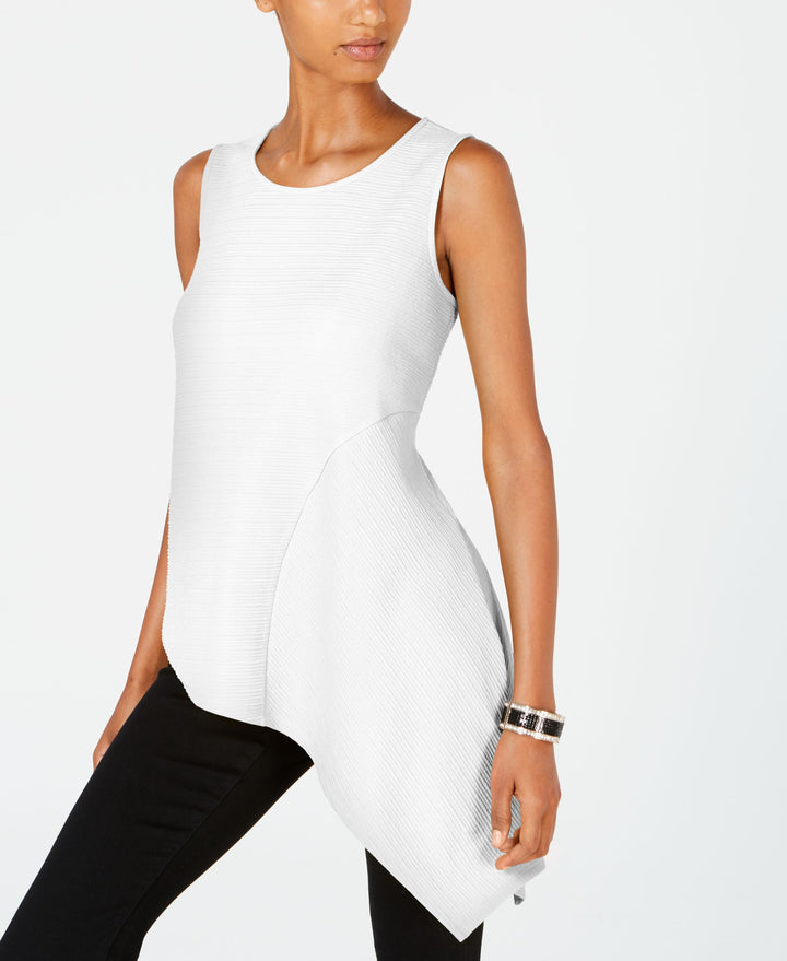 Petite Asymmetrical-Hem Top