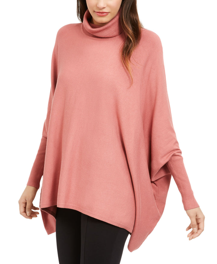 Women's Turtleneck Poncho Sweater