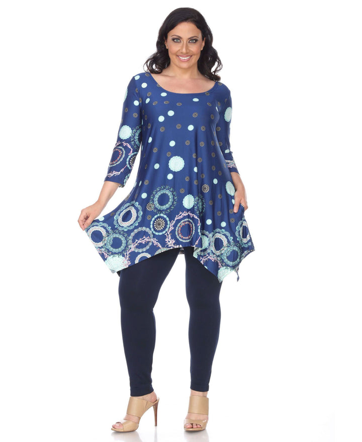 Plus Size Erie 3/4 Sleeve Tunic Top