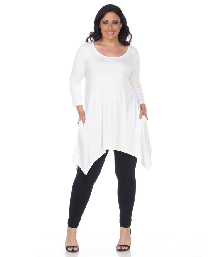 Plus Size Makayla Scoop Neck Tunic Top