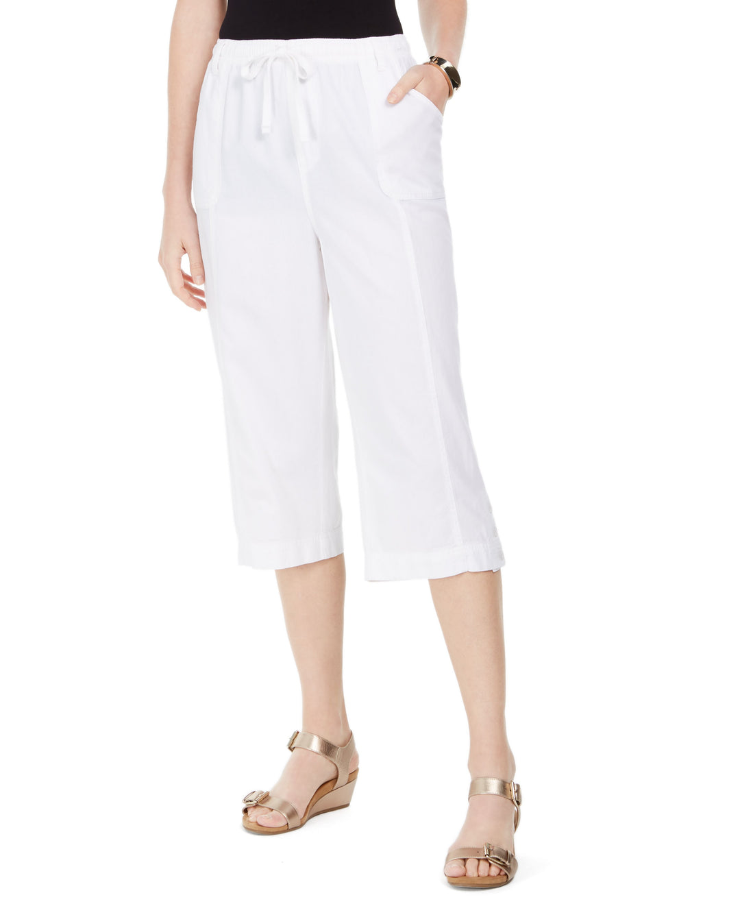 Karen Scott Capri Pull On Pants