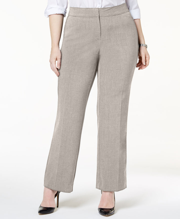 Plus & Petite Plus Size Curvy-Fit Straight-Leg Pants