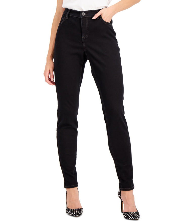 Women's Curvy Mid Rise Skinny Jeans