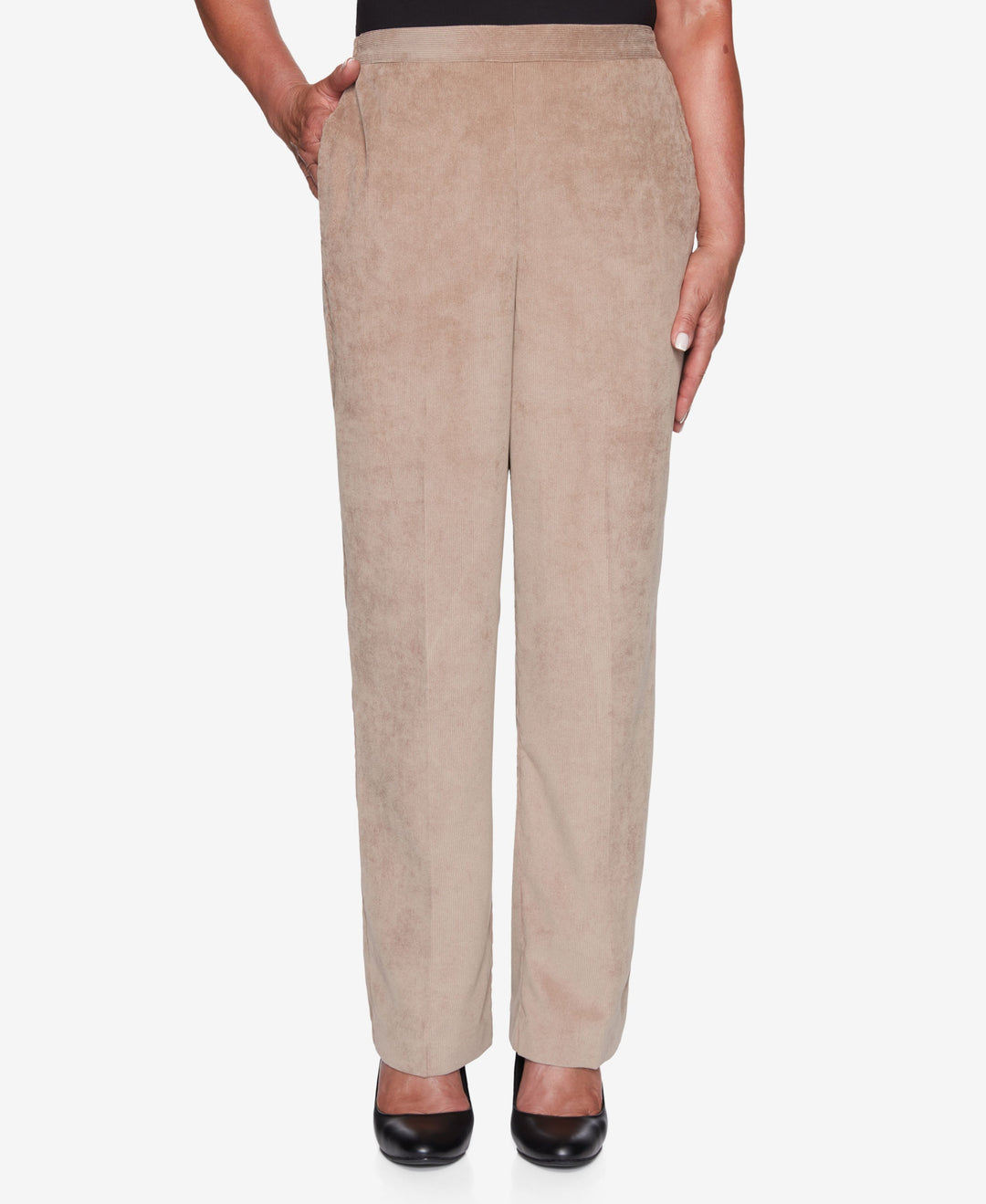 Alfred Dunner Womens Dover Cliffs Corduroy Proportioned Medium Pant