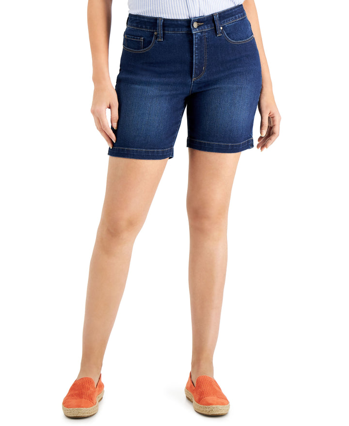 Charter Club Petite Mid Rise Denim Shorts
