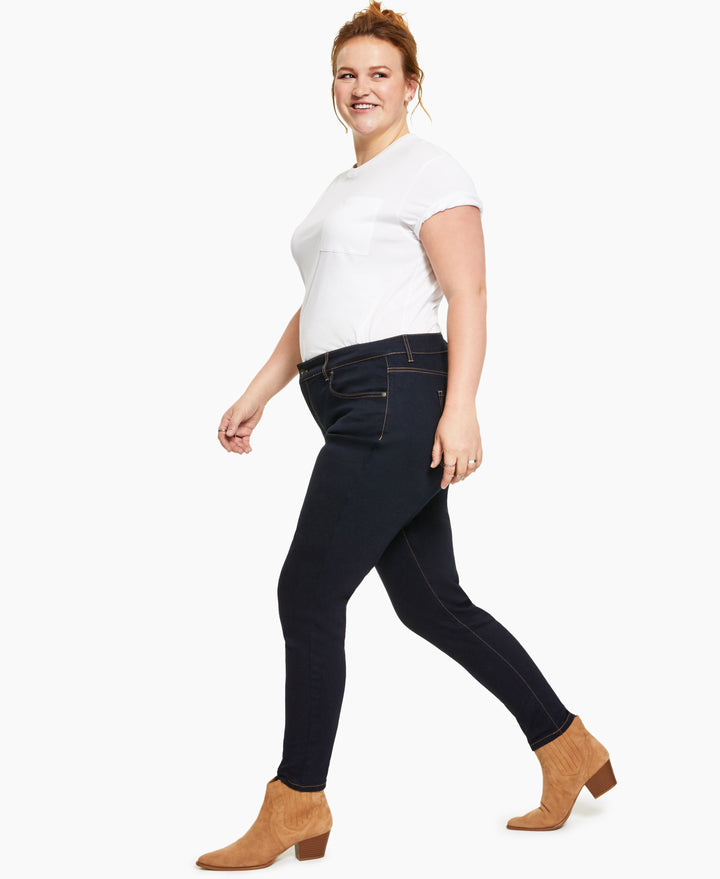 Style & Co Plus Size Mid Rise Curvy Skinny Jeans