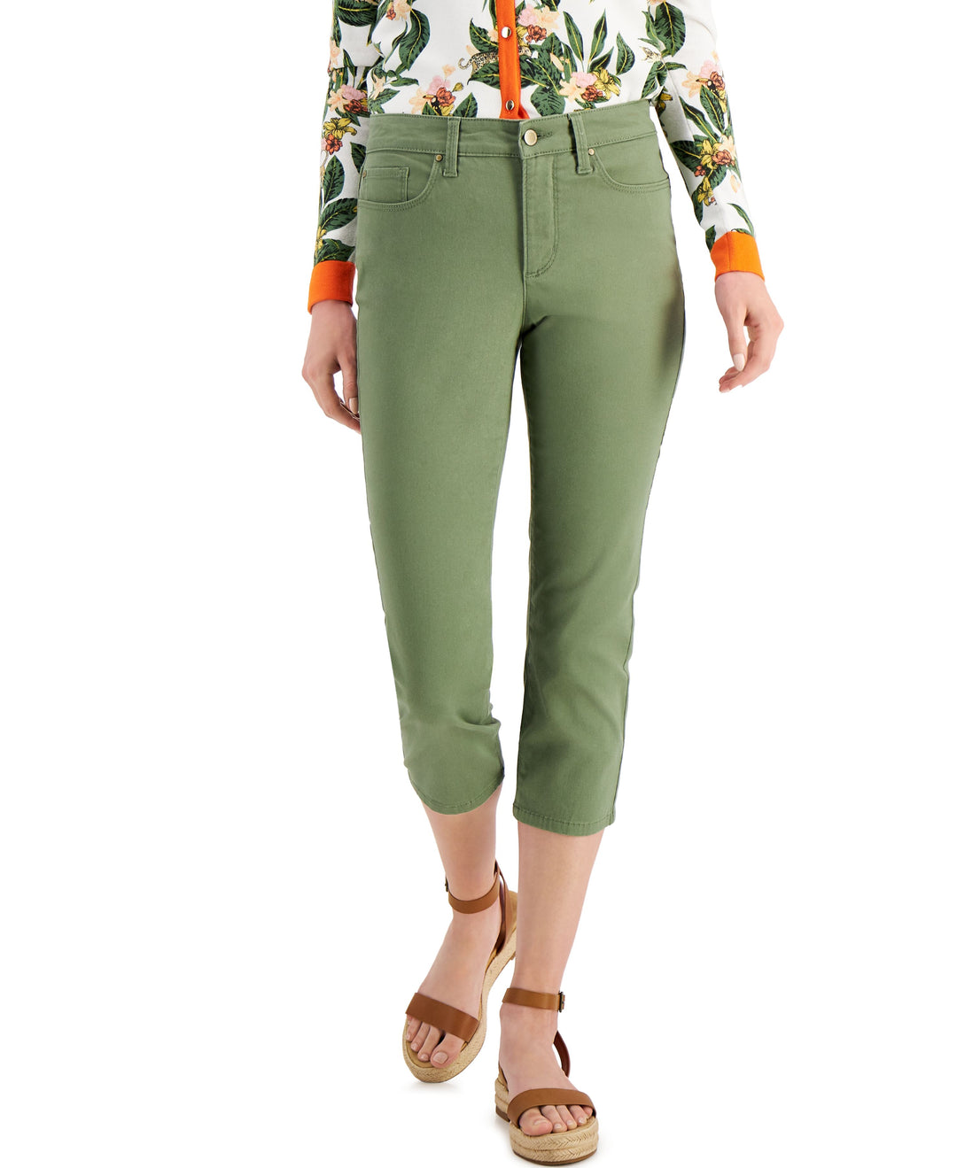 Charter Club Petite Tummy Control Bristol Capri Jeans