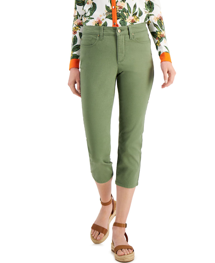 Charter Club Petite Tummy Control Bristol Capri Jeans