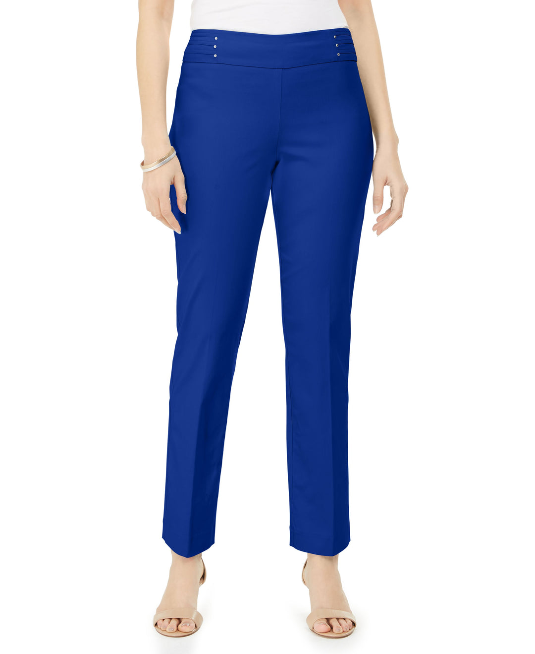 JM Collection Studded Pull On Tummy Control Pants Regular Short Lengths