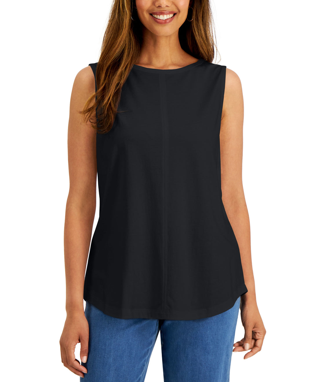 Sleeveless Shell Top