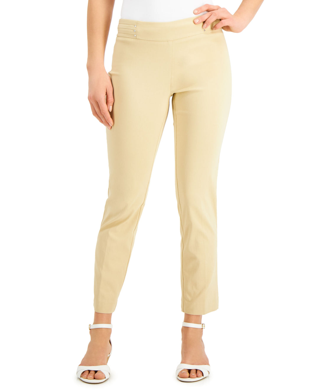 JM Collection Studded Pull On Pants