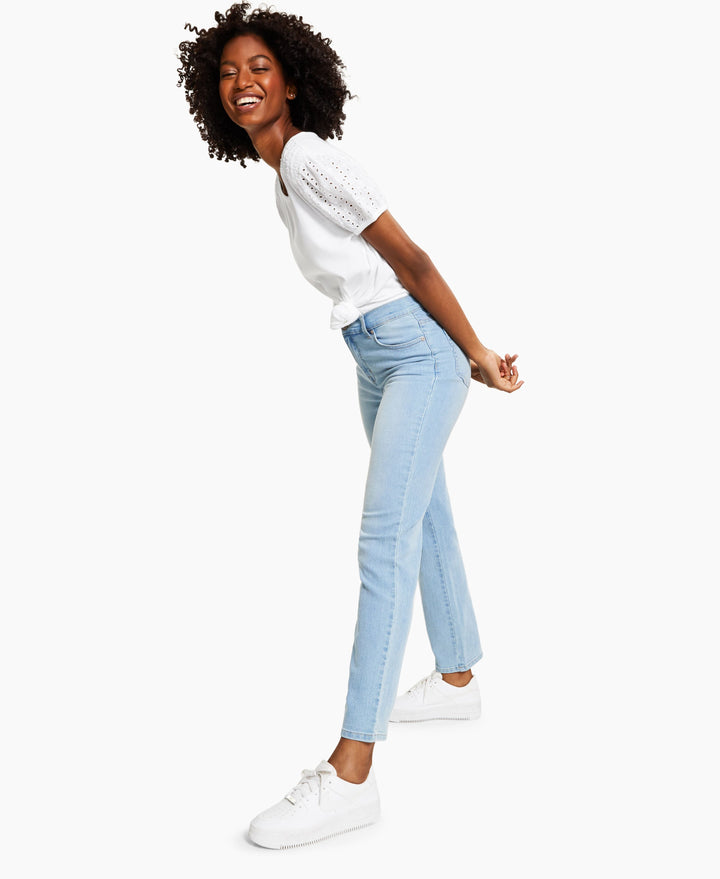 Style & Co Petite Curvy Straight Leg Jeans