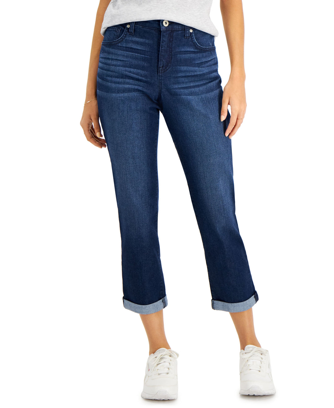 Style & Co Petite Curvy Girlfriend Jeans