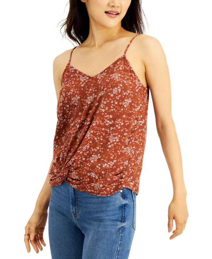 Juniors' Knot-Front Camisole