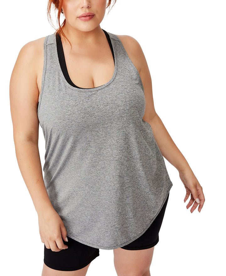 Trendy Plus Size Active Training Tank Top
