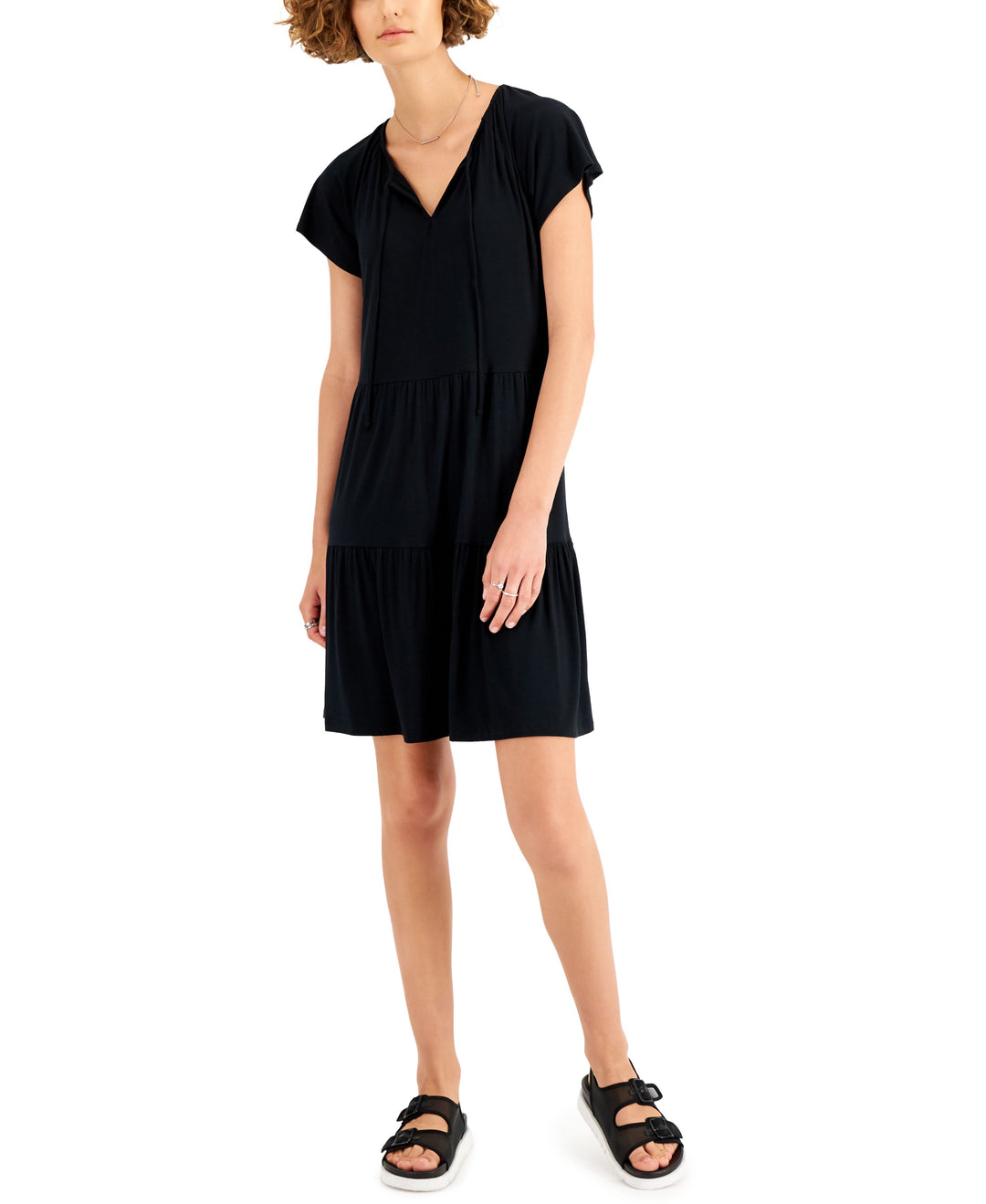 Style & Co Petite Tiered Dress