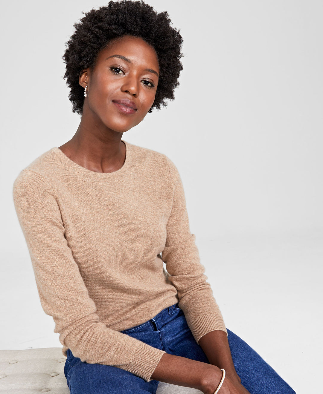 Women's 100% Cashmere Crewneck Sweater