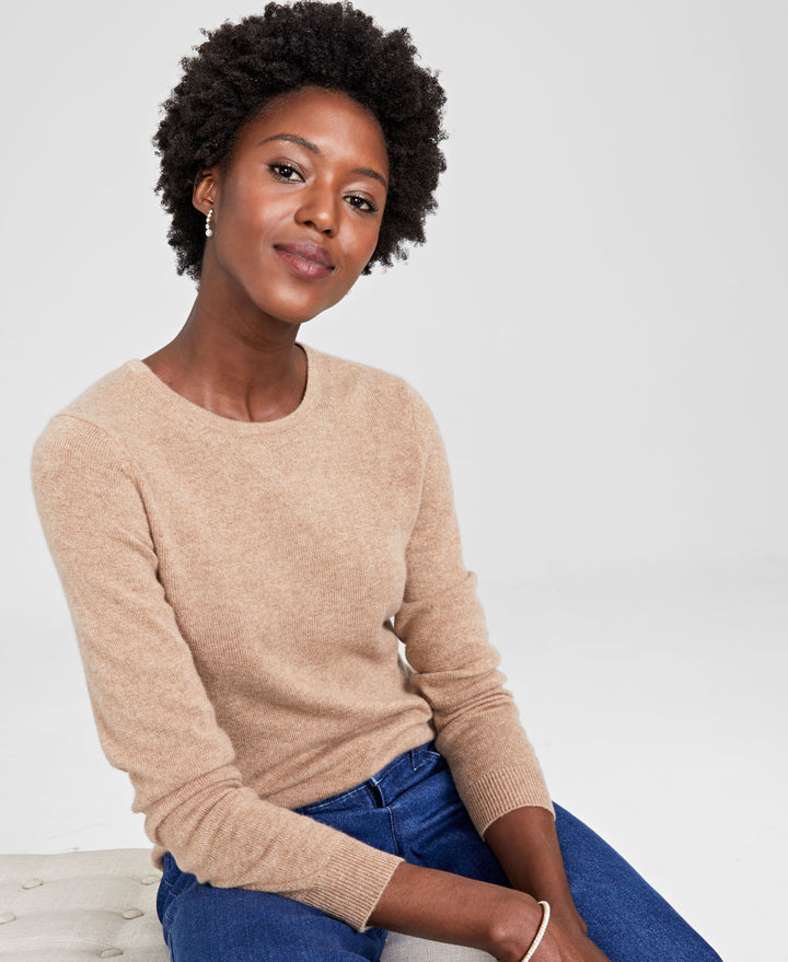 Women's 100% Cashmere Crewneck Sweater