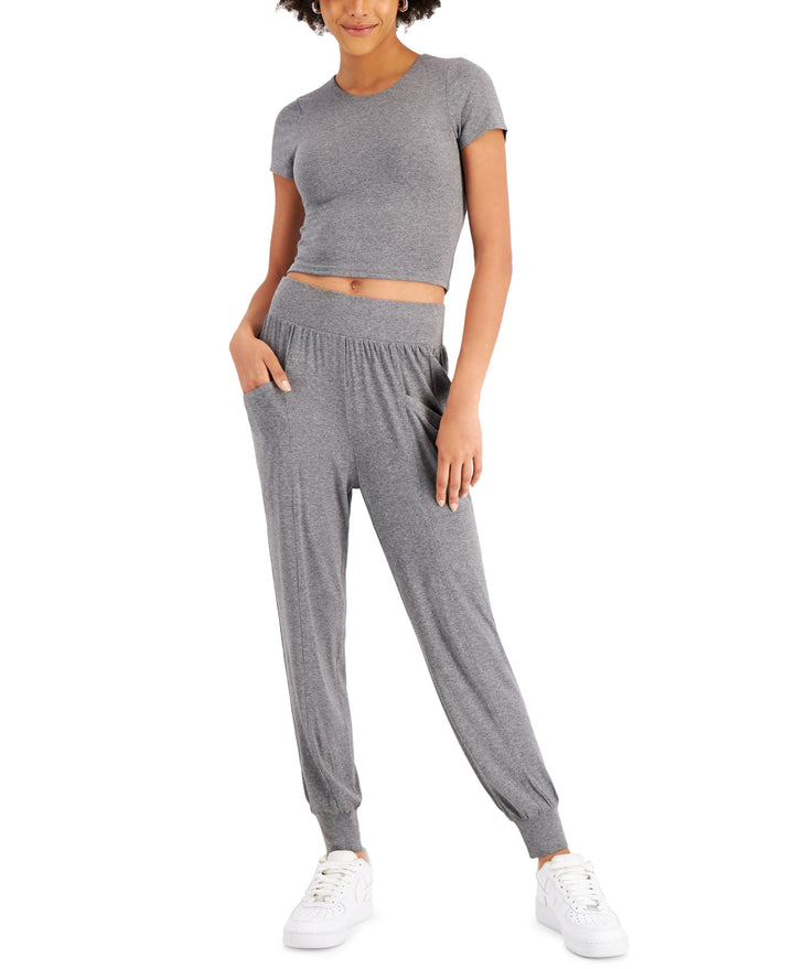 Bar III Crepe Knit Joggers