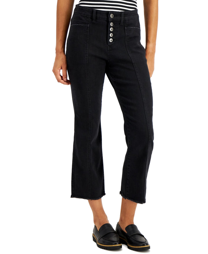 Style & Co Button Fly Cropped Jeans
