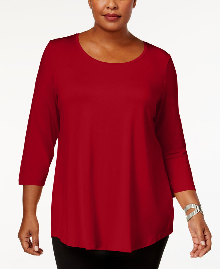 Plus Size Scoopneck Top