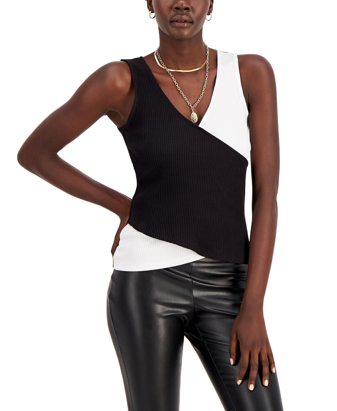 INC International Concepts Colorblocked Tank Top