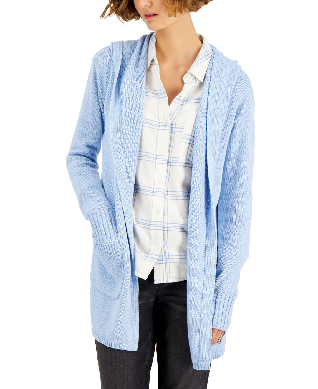 Style & Co Hooded Cardigan
