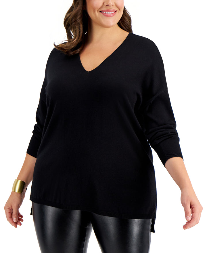Plus Size V-Neck Sweater