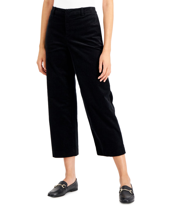 Charter Club Petite Velveteen Ankle Pants