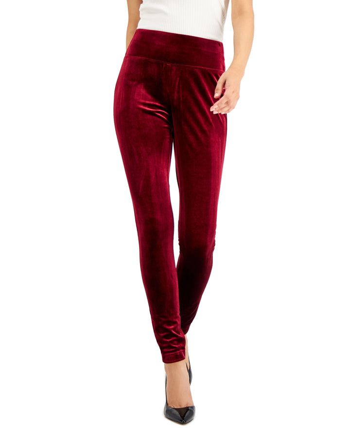 Petite Velvet Skinny Pants