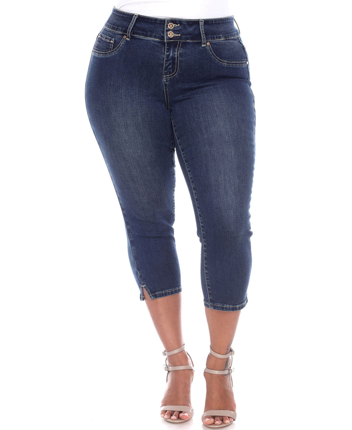 Plus Size Capri Jeans
