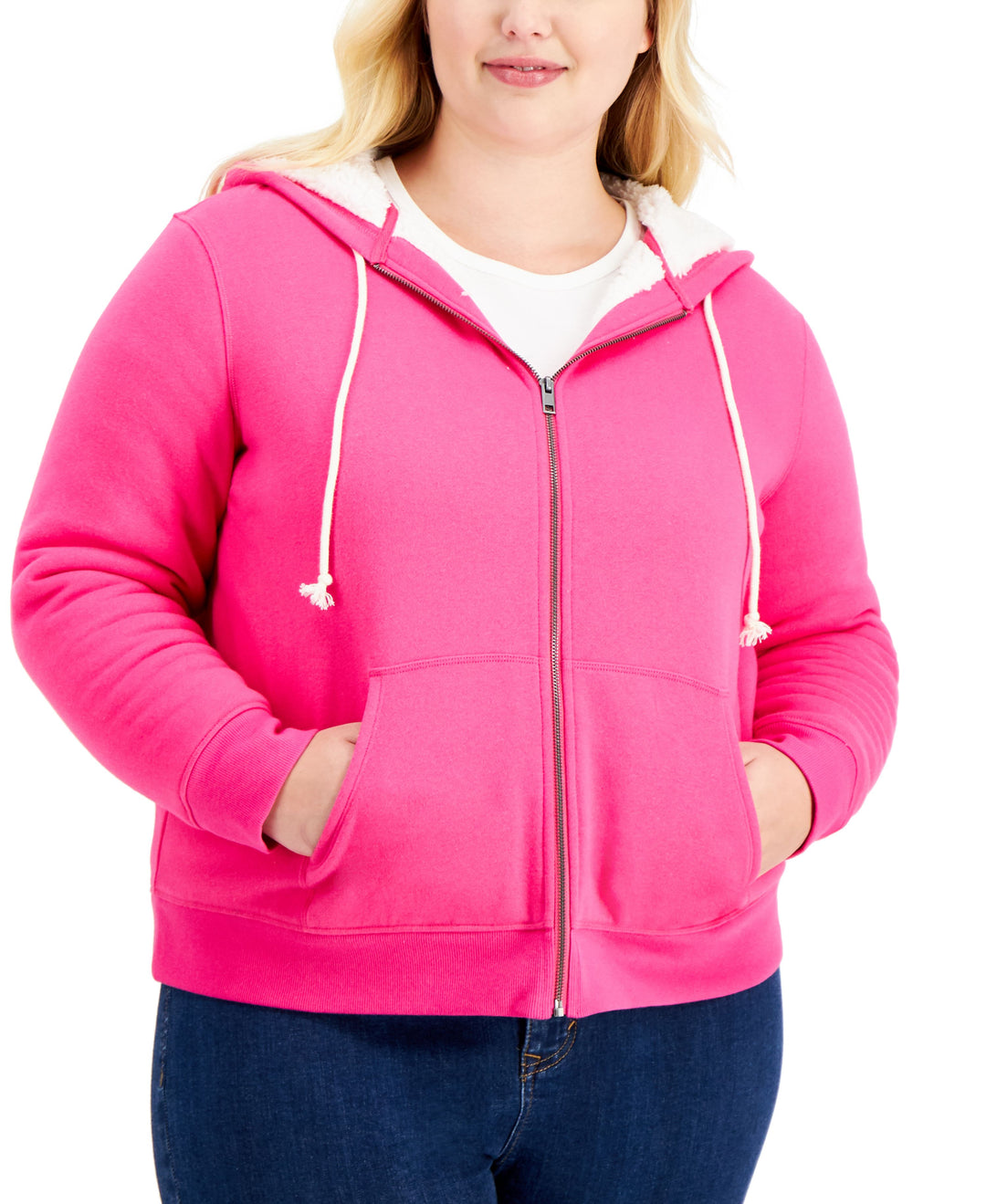 Style & Co Plus Size Sherpa Lined Hoodie