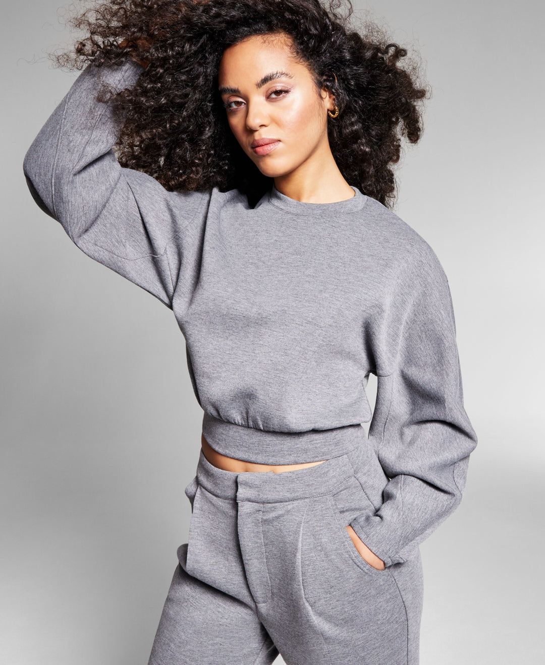 Jeannie Mai X Inc Jenay Scuba Crewneck Top