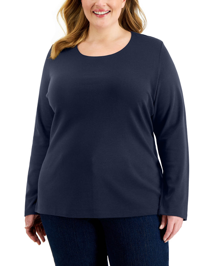 Plus Size Long Sleeve Top