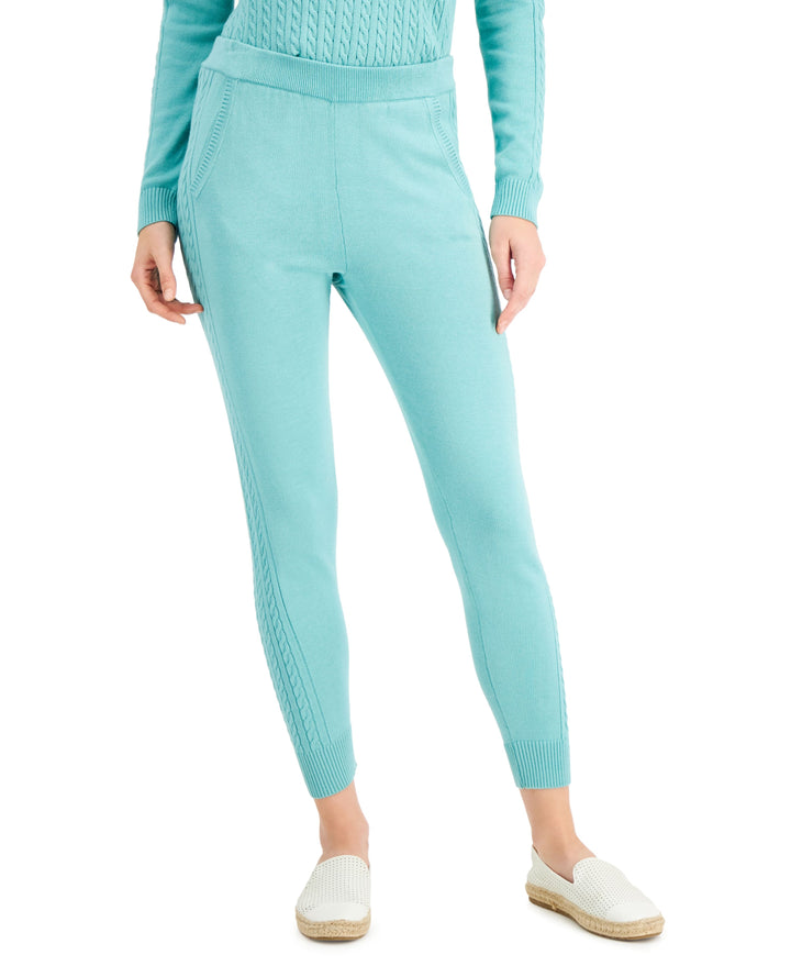 Charter Club Cable Knit Sweater Jogger Pants